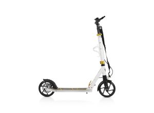 3800146228392 - Byox Kinderroller Chic PU-Räder LED-Licht ABEC-7 Lager Seitenständer faltbar weiß