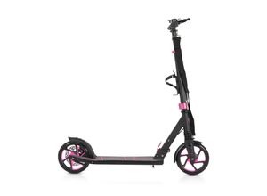 3800146228415 - Byox Kinderroller Chic PU-Räder LED-Licht ABEC-7 Lager Seitenständer faltbar pink