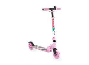 3800146228675 - Byox Kinderroller Miracle faltbar LED-PU-Räder ABEC-7 Klingel Höhe einstellbar rosa