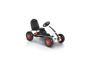 3800146230050 - Kinder Gokart Nevada Tretauto Handbremse am Hinterrad Reifen aufblasbar weiß