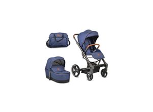 3800146235017 - Kombikinderwagen Icon 2 in 1 Sportsitz Babywanne Wickeltasche PU-Räder blau