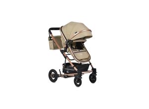 3800146235123 - Kinderwagen Gigi Babywanne umbaubar Sportsitz Wickeltasche Getränkehalter beige