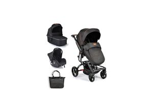 3800146235635 - Kinderwagen Ellada 3 in 1 Babyschale Babywanne Sportsitz klappbar schwarz