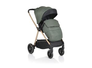 3800146236038 - Kinderwagen 2 in 1 Hydra Babywanne Sportsitz Fußabdeckung Moskitonetz grün