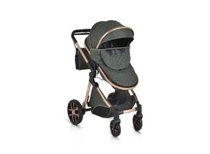 3800146236106 - Kinderwagen Alma Sportsitz Tragetasche umbaubar Wickeltasche Sitz umkehrbar grün