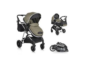 3800146236168 - Kombikinderwagen 2 in 1 Kali 22 kg umbaubar Korb Getränkehalter Tasche grün 3800146236168 - Kombikinderwagen 2 in 1 Kali 22 kg umbaubar Korb Getränkehalter Tasche grün