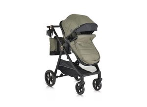 3800146236205 - Kinderwagen 2 in 1 Tokyo 22 kg umbaubar Wickeltasche Stoßdämpfer klappbar grün