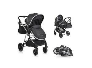3800146236298 - Kombikinderwagen 2 in 1 Kali 22 kg umbaubar Korb Getränkehalter Tasche schwarz 3800146236298 - Kombikinderwagen 2 in 1 Kali 22 kg umbaubar Korb Getränkehalter Tasche schwarz