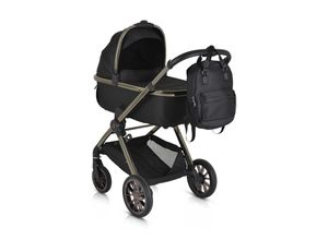 3800146236427 - Kinderwagen 2 in1 iClick klappbar Wickeltasche Sportsitz Babywanne schwarz