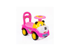 3800146241636 - Kinderauto Rutscher Laufhilfe Super Car lustiges Design Melodien Rückenlehne rosa