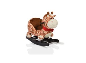 3800146242251 - Plüsch Schaukeltier Giraffe WJ-635 Handgriffe aus Holz ab 12 Monate