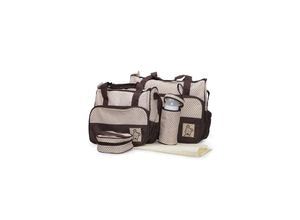 3800146260231 - Wickeltasche Stella Set mit Wickelunterlage Isoliertasche f Babyflaschen braun