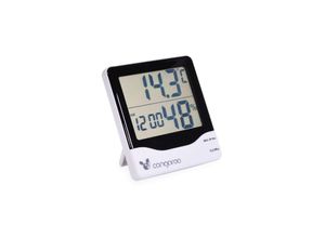 3800146260460 - Thermometer 3 in 1 Hygrometer Thermometer digitale Uhr mit Wecker