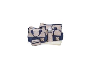 3800146261665 - Wickeltasche Stella Set mit Wickelunterlage Isoliertasche f Babyflaschen blau