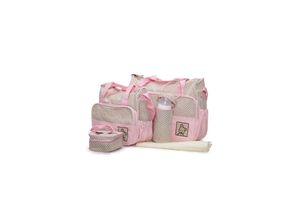 3800146261672 - Wickeltasche Stella Set mit Wickelunterlage Isoliertasche f Babyflaschen pink