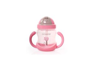 3800146263416 - Trinklernbecher Boo 280ml C0582 mit Trinkhalm Schutzklappe Griffe rosa