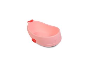 3800146266448 - Babybadewanne Zanzibar platzsparend Wasserablauf mit Deckel ab Geburt pink