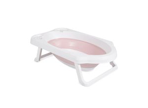 3800146268770 - faltbare Babybadewanne Maui 84 cm lang Wasserablauf Ablagefächer rosa