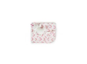 3800146269227 - Babydecke 90 x 75 cm mit Plüschtier kuschelige Babydecke Krabbeldecke pink