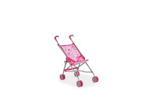 3800146269234 - Puppenwagen Kaya S9302 rosa Hasenmotiv mit Doppelräder Schiebehöhe 55 cm rosa