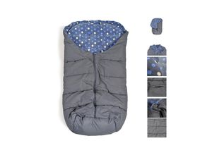 3800146269340 - Fußsack Cuddle für Kinderwagen Thermofleece wasserdicht Reißverschluss dunkelblau