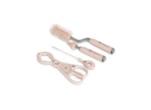 3800146269999 - Babyflaschenreinigungsbürsten-Set 4-teilig 2 Bürsten Strohhalmbürste rosa