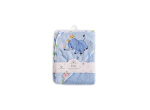 3800146270049 - Baby-Kapuzenhandtuch Manny 76 x 76 cm Babyhandtuch Tiermotiv Baumwolle blau