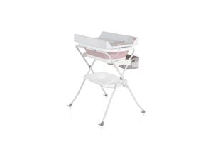 3800146272104 - Babywanne Wickeltisch Como 2 in 1 faltbar Wickelauflage Zubehörfach rosa