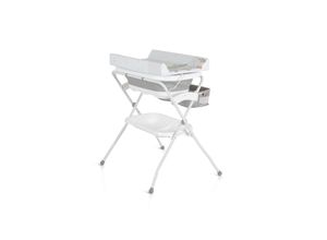3800146272111 - Babywanne Wickeltisch Como 2 in 1 faltbar Wickelauflage Zubehörfach grau