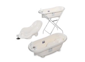 3800151949466 - Babybadewannen-Set Babybadewanne 88 cm Badesitz Badewannenständer Ablauf weiß