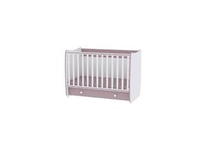 3800151956488 - Babybett Dream 60 x 120 cm umbaubar Schreibtisch Kinderbett Schaukelbett beige