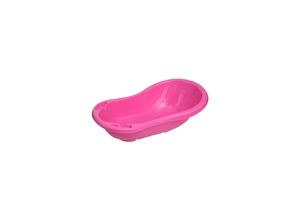 3800151966562 - Babybadewanne mit Ablagefächer 84 cm lang ergonomische Form ab Geburt pink