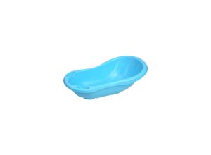 3800151966586 - Babybadewanne mit Ablagefächer 84 cm lang ergonomische Form ab Geburt hellblau