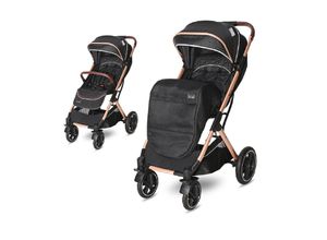 3800151970385 - Kinderwagen Storm Buggy Fußabdeckung PU-Räder Sonnendach verstellbar black