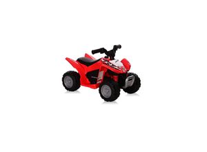 3800151975236 - Kinder Elektroauto ATV Honda Rutschauto Musik Licht Stoßdämpfer vorne rot