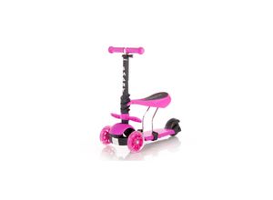 3800151977360 - Kinderroller Laufrad 2 in 1 Smart PU Räder leuchten klappbar verstellbar pink Graffiti