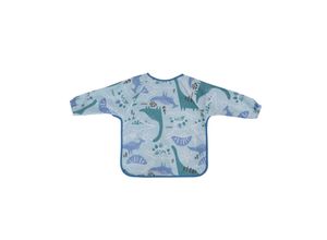 3800151980407 - Baby Care Babylätzchen 1026026 Langarm mit Muster Klettverschluss wasserdicht blau