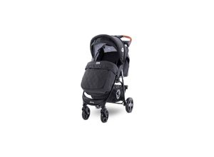 3800151983866 - Kinderwagen Buggy Daisy Fußsack verstellbar schwenkbare Vorderräder black