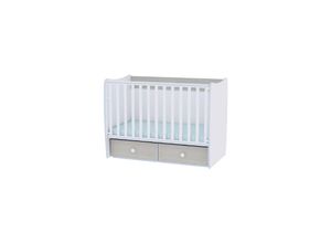 3800151985952 - Babybett MATRIX NEW Babyschaukel 2 Schubladen Kinderbett 120 x 60 cm blau