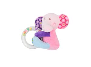 3800151991076 - Baby Plüschtier Rasselring Greifling Rassel Kuscheltier ab Geburt rosa