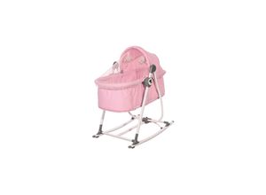 3800151992554 - Babywiege manuell Alicante 2 in 1 Babywippe Moskitonetz Sonnendach Gurt rosa