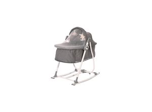 3800151992561 - Babywiege manuell Alicante 2 in 1 Babywippe Moskitonetz Sonnendach Gurt grau