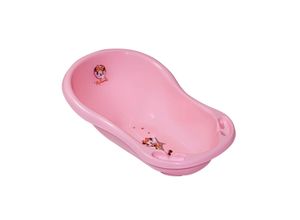 3800151993971 - Babybadewanne Comic 84 cm lang ergonomische Form Ablagefächer ab Geburt pink