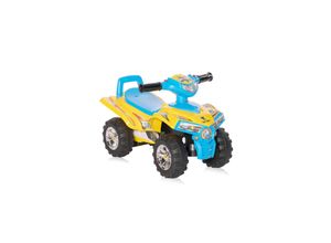 3800151994565 - Kinder Rutschauto ATV Signalton Rückenlehne Quad Design Staufach gelb