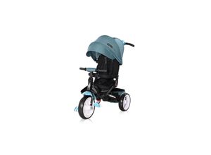 3800151994756 - Tricycle Jaguar 4 in 1 Schiebestange Sitz drehbar verstellbar Faltdach blau schwarz