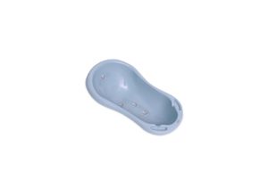 3800151998198 - Babybadewanne 84 cm lang Ablagefächer ergonomische Form ab Geburt hellblau