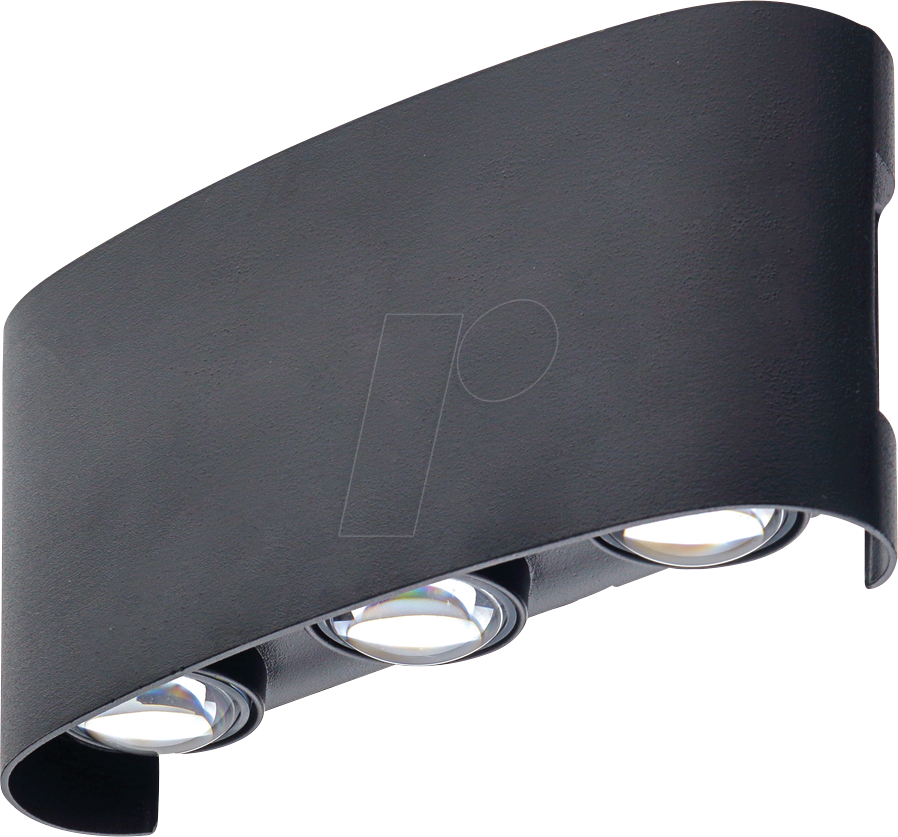 3800156674097 - OPT 7409 - Wandleuchte 6 W 3000 K 480 lm schwarz IP 65