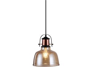 3800157610995 - V-tac - Vintage Pendel Lampe Hänge Esszimmer Decken Leuchte Glas Amber Flur Strahler Vtac 3726