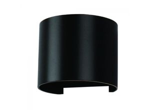 3800157616409 - 6W Wandlamp Körper Rund IP65 660LM 60° Mod VT-756 sku 7081 Warmweiß 3000K - Schwarz