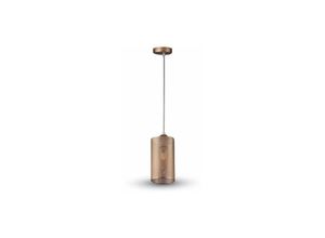 3800157616621 - V-tac - Pendant Light 1MT E27 Elegant Stylish Ф130mm - Metall - Mod VT-7132 - sku 3827 - Champagne Gold - Champagne Gold